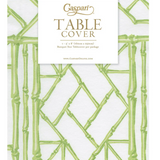 Table Cover Bamboo Screen Moss Green Paper Linen
