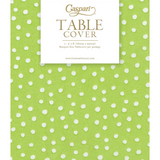 Table Cover Small Green Dot Paper Linen