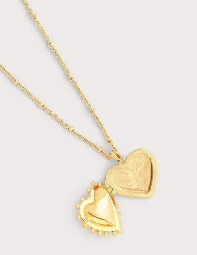Heart Large Locket Necklace