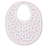 Tulip Blossoms White Bib