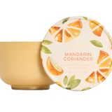 Mandarin Coriander Poured Candle Tin, Printed Lid