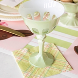 CN Bright Green Plaid Cocktail Napkin | Pack of 20