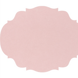 Pink French Frame Die-Cut Placemat | 12 Sheets