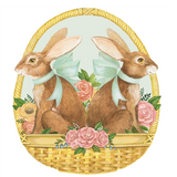 Bunny Basket Die-Cut Placemat | 12 Sheets