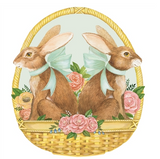 Bunny Basket Die-Cut Placemat | 12 Sheets