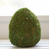 Moss Egg Decor 8"