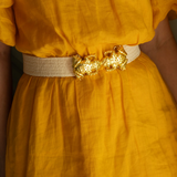 Stretch Raffia Belt Band | Light