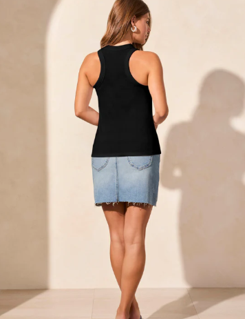 Racer Back Baby Rib Tank Top