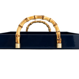 Lacquered Tray w/ Bamboo Handles