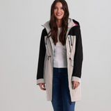 Colorblock Hooded  Anorak | Navy/Stone/Geranium