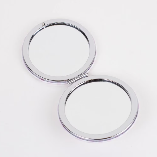 Classic Stripe Picket Mirror | White/Light Pink