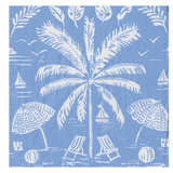 Palms and Parasols Ocean Cocktail Napkin