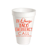 Styrofoam Cup In Queso Taco Emergency | Orange