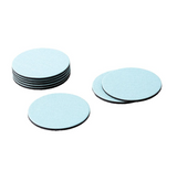Classic Round Canvas Felt-Backed Coasters | Aqua