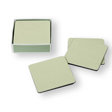 Felt Backed Lizard Coasters | Moss Green