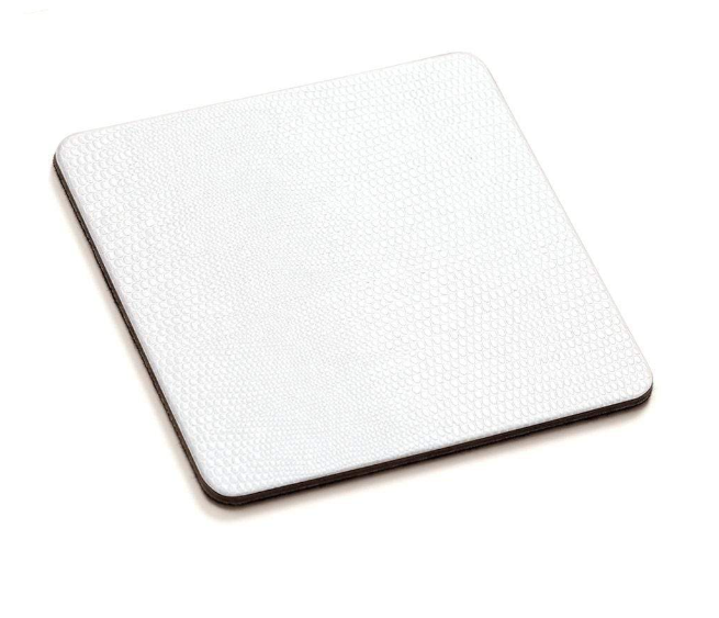 Felt Backed Lizard Coasters | Ivory