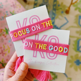 Focus on the Good Tassel Bracelet
