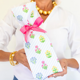 Coco Block Print Paper Wine Bags | Set of 8