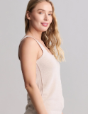 a woman in a tank top
