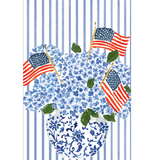Flags and Hydrangeas Guest Towel