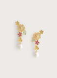 Wildflower Pearl Drop Earring