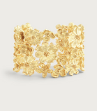 Wildflowers Gold Wide Cuff