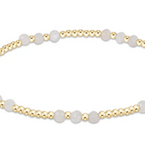 enewton Extends - Gemstone Gold Sincerity Pattern 3mm Bead Bracelet - Moonstone