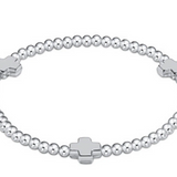 Extends Signature Cross 3mm Sterling Bracelet - Sterling