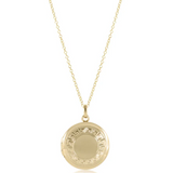 16" Necklace Gold-Cherish Small Gold Locket