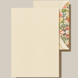 Red Florentine Half Sheet Note Paper