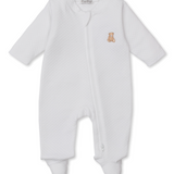 Jacquard Footie with Zipper | Teddy Bear Time
