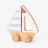 Wooden Push Toy Sail Boat