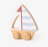 Wooden Push Toy Sail Boat