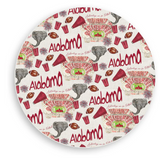 It's Gameday Football Pattern Vinyl Placemat