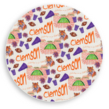 It's Gameday Football Pattern Vinyl Placemat