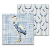 Blue Heron Cocktail Napkins