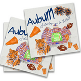 Auburn Football Cocktail Napkin
