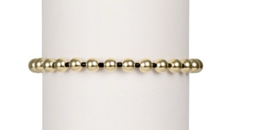 Gameday Hope Grateful 5mm Bead Bracelet - Oynx