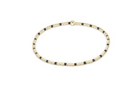 Gameday Hope Sincerity Pattern 2mm Bead Bracelet | Dark Green