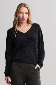 CCL Ribbed V Pullover w/ Back Tie