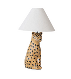 Ceramic Cheetah Lamp