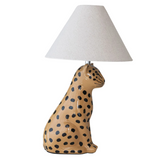 Ceramic Cheetah Lamp
