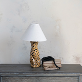 Ceramic Cheetah Lamp