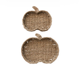 Hand-Woven Seagrass Pumpkin Shaped Trays
