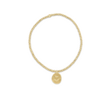Extends Classic Gold 2mm Bracelet - Inspire Love Small Gold Disc