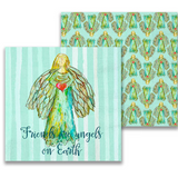Friends are Angels on Earth Cocktail Napkin