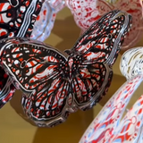Black & Red Acrylic Butterfly