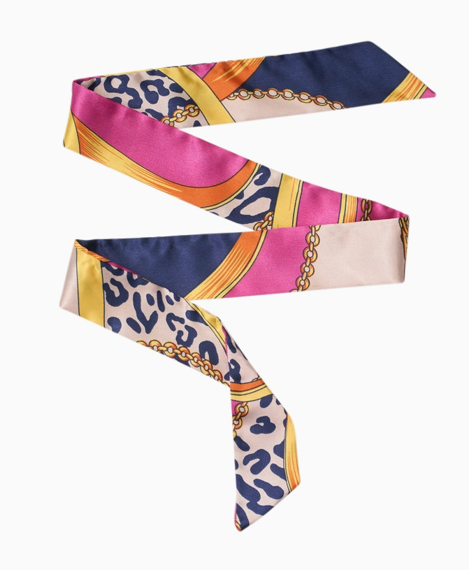 Twilly Silk Scarves For Handbags | Assorted Color