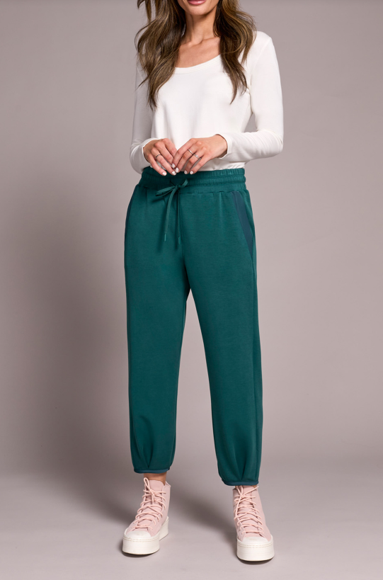 Jogger w/Hem Pleats and Pockets | Silver Pine