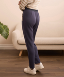 Scuba Knit Contrast Trim Pull On Pant | Sapphire